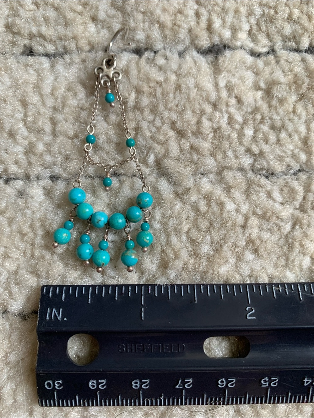 Chan Luu Turquoise Chandelier Earrings - Picture 7 of 7